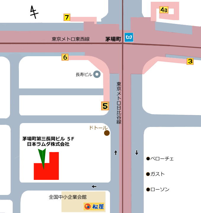 ���{�����_�ւ̒n�}